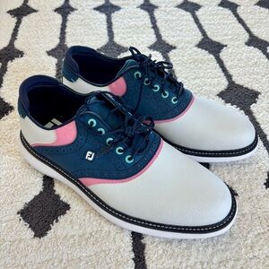 FootJoy New Wave Traditions Spiked Golf Shoes - Limited Edition Colorway - sz 9